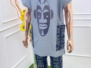 Elegant Mens African Outfit: Traditional Ankara Dashiki Caftan, SIZE: M -4XL - Image 4