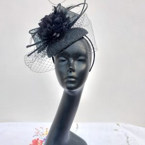 Ara 3 Black Fascinator