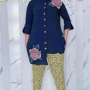 Ankara Trouser And Shirt – 2-Piece Set