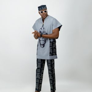 Elegant Mens African Outfit: Traditional Ankara Dashiki Caftan, SIZE: M -4XL