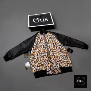 Ankara Leather Jacket - Size L