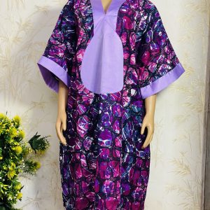 Short Ankara Dress – One Size Fits Up To Size 18