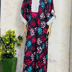 Long Ankara Bubu - One Size Fits Up To Size 18