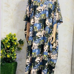 Vintage Crepe Bubu Dress-One Size Fit Up To Size 20