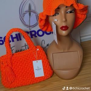 Crochet Handbag (+Free Bucket Hat)