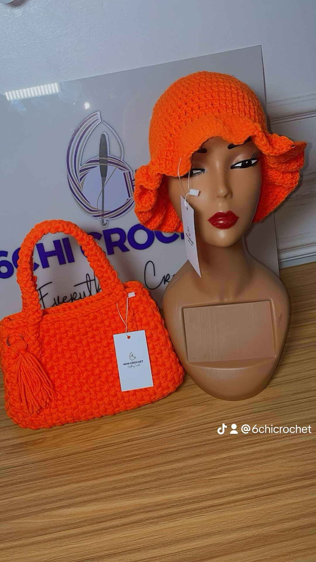 Crochet Handbag (+Free Bucket Hat)