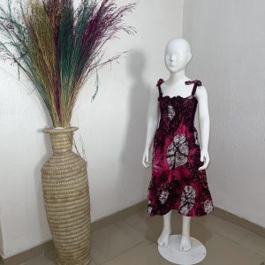 Abike Ankara Spaghetti Smock Girl’s Dress