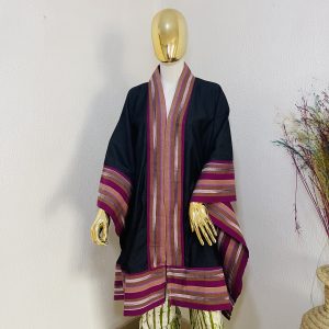 Koko Denim And Asooke Kimono Jacket - One Size Fits All