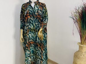 Abiola Kaftan Shirt Dress - One Size Fits all - Image 4