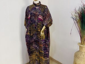 Abiola Kaftan Shirt Dress - One Size Fits all - Image 5