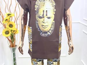 Elegant Mens African Outfit: Traditional Ankara Dashiki. Size M-4XL - Image 3