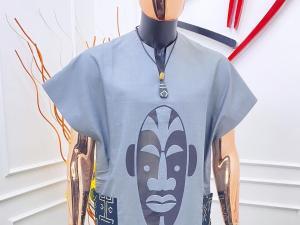 Elegant Mens African Outfit: Traditional Ankara Dashiki Caftan, SIZE: M -4XL - Image 3