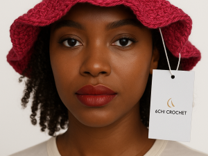 Handmade Unisex Crochet Bucket Hat - Image 4