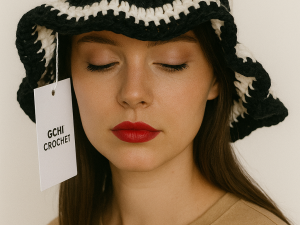 Handmade Unisex Crochet Bucket Hat - Image 6
