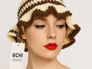 Handmade Unisex Crochet Bucket Hat - Image 10