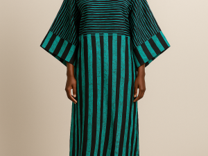 Long Ankara Bubu - One Size Fits Up To Size 20 - Image 2