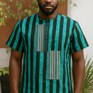 Adeyemi Ankara Short Sleeve Men’s Top