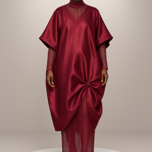 Trendy 2-in-1 Mikado Bubu Gown