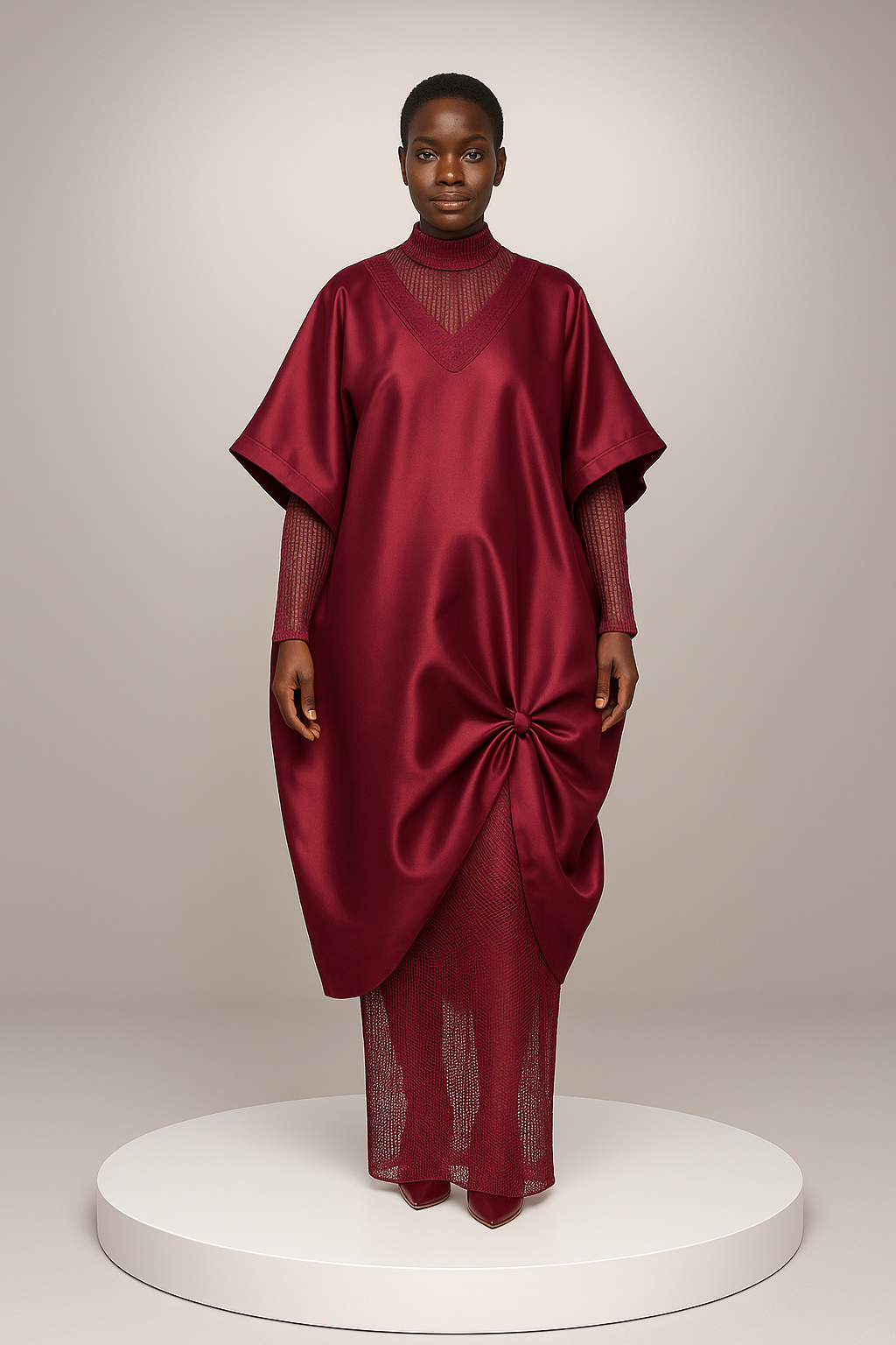 Trendy 2-in-1 Mikado Bubu Gown
