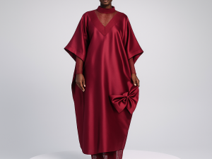Trendy 2-in-1 Mikado Bubu Gown - Image 3