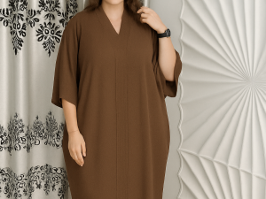 Luxury Silk Boubou Dress with Headwear - Image 5