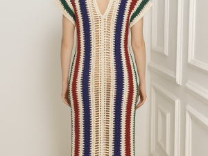 Mesh Styled Crochet Bubu Gown - Image 3