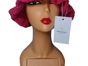 Handmade Unisex Crochet Bucket Hat - Image 4