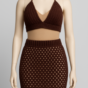 Two Piece Crochet Beach Wear