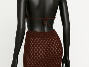 Two Piece Crochet Beach Wear - Image 3