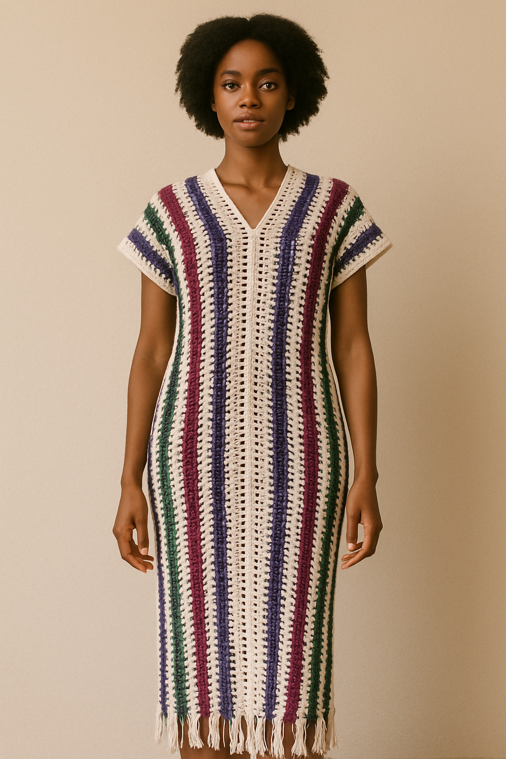 Mesh Styled Crochet Bubu Gown