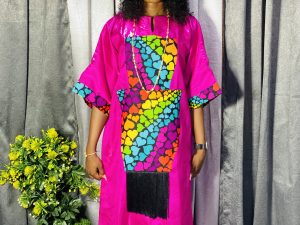 Liquid Mekado Mixed with Ankara - One Size Fits Up To Size 14 - Image 4