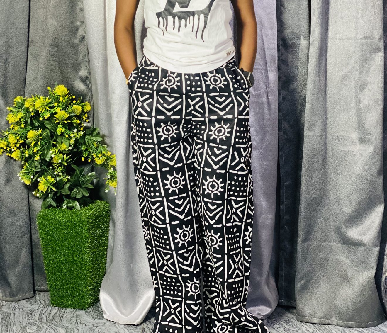 Ankara Tribal Print Pant - Hips 38 To 40