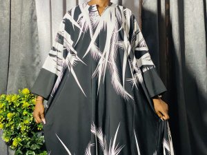 Vintage Crepe Bubu Dress - One Size Fits Up To Size 20