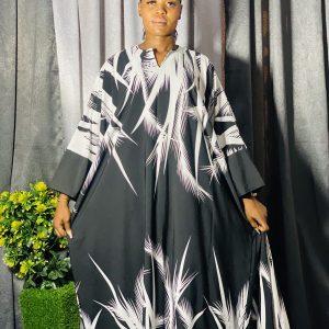 Vintage Crepe Bubu Dress - One Size Fits Up To Size 20