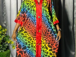 Vintage Crepe Bubu Dress – One Size Fits Up To Size 18