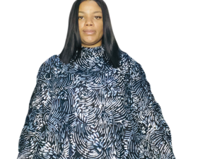 Short Ankara Flay Dress - One Size Fits Up To Size 18 - Image 2