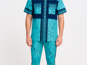 Assemble and Asooke Two Piece Men’s Set - L