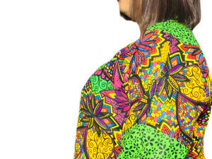 Short Ankara Dress - One Size Fits Up Size 18 - Image 2