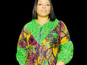 Short Ankara Dress - One Size Fits Up Size 18 - Image 1