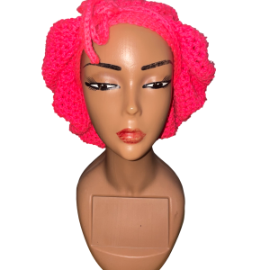 6Chi Crochet Spider Web Hair Bonnet (+ Free Earring to Match)