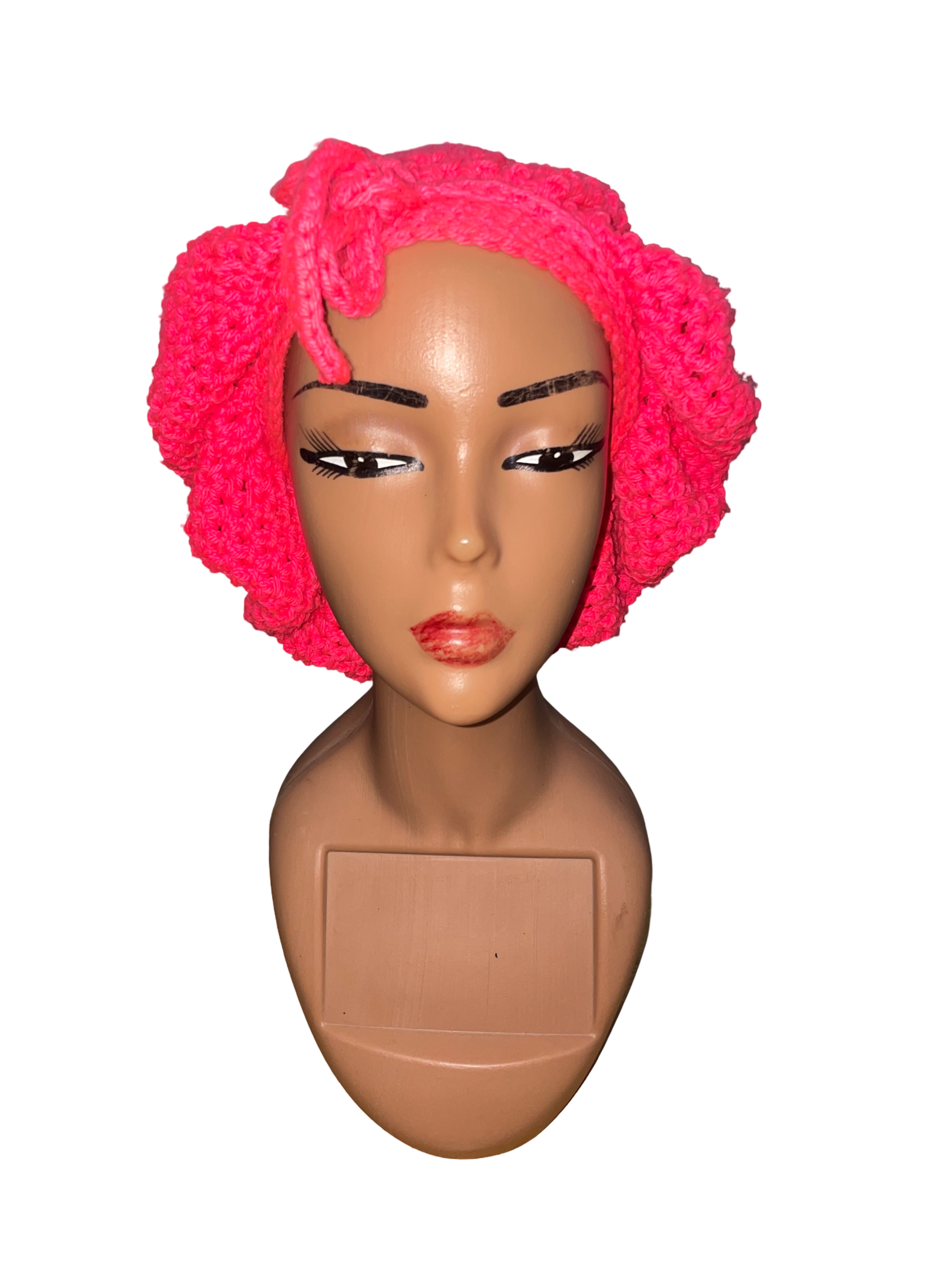 6Chi Crochet Spider Web Hair Bonnet (+ Free Earring to Match)