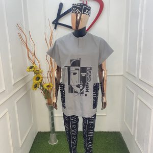 Elegant Men’s African Outfit – Traditional Ankara Dashiki | M–4XL