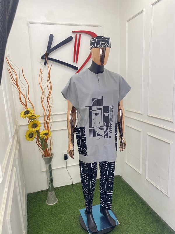 men’s patterned traditional outfit